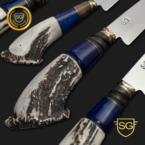 Cepo Churrasqueiro Elegance com Chifre de Cervo | SG Facas