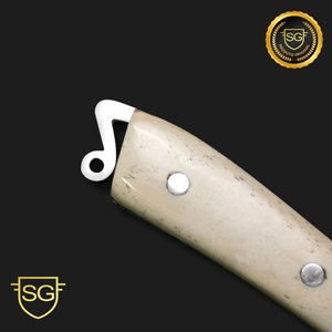 Picaço com Cabo de Osso em Aço Inox – SG Facas Artesanais