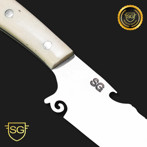 Picaço com Cabo de Osso em Aço Inox – SG Facas Artesanais