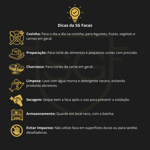 Chaira Profissional Aço Damasco 8 e 10 Polegadas-SG
