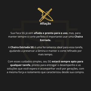 Conjunto Faca e Chaira Cervo Argentino