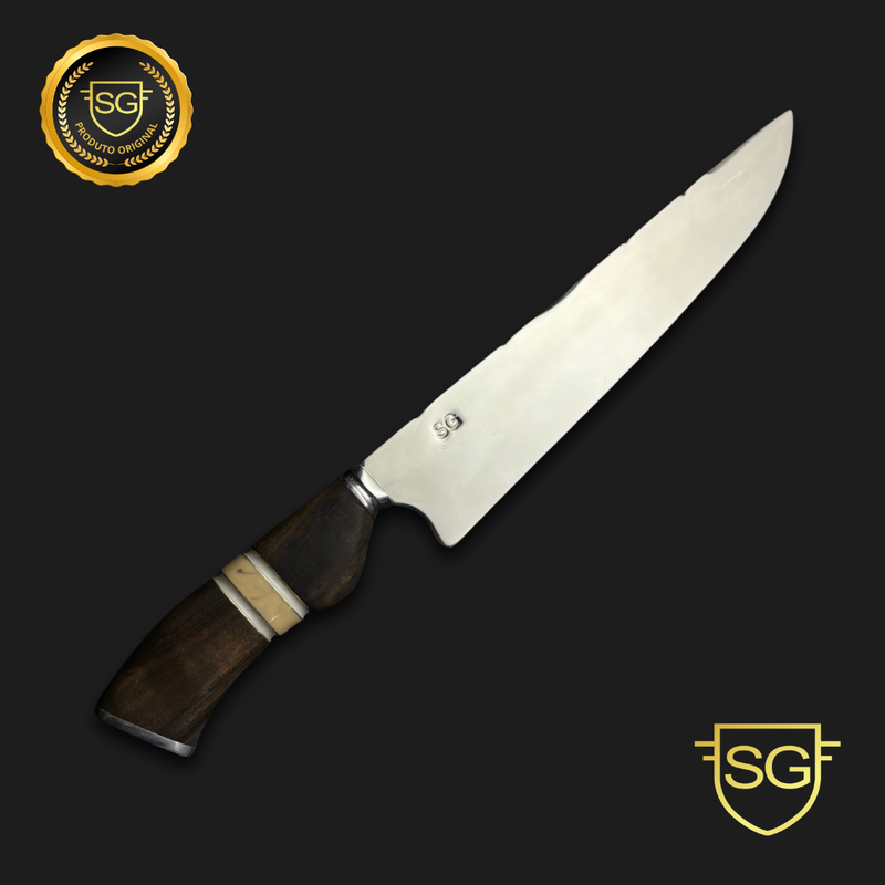 Faca Churrasco Aço Inox com 5mm-SG Facas Artesanais