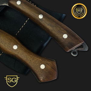 Conjunto Faca e Garfo Picaço - 3mm Carbono - na Bainha