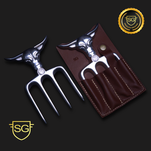 Garfo Badbull 4 Dentes Artesanal para Churrasco | SG Facas