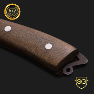 Picaço com Cabo Madeira Aço Carbono 3mm-SG Facas
