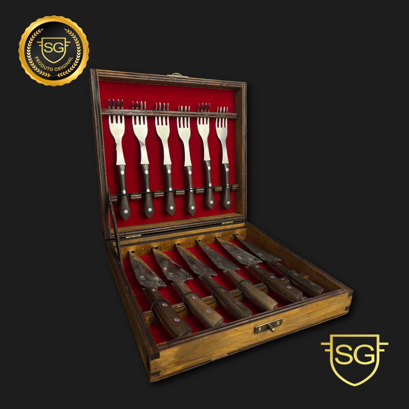 Conjunto Talher Picaço 12 Peças 3mm Aço Carbono-SG