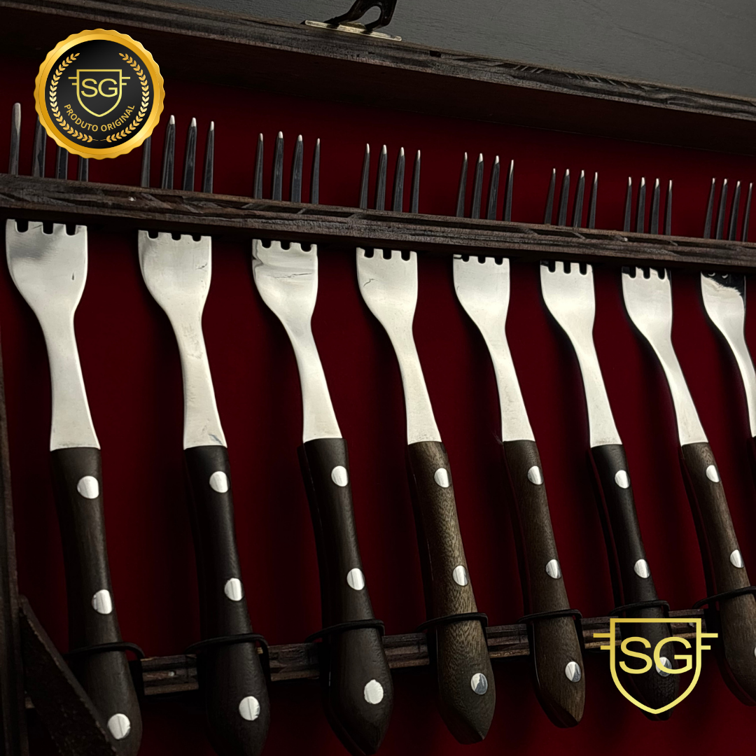 Conjunto Talher Picaço 24 Peças 3mm Aço Carbono